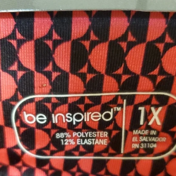 Be Inspired Pink and Black Leggings with Wide Waistband - Picture 2 of 9